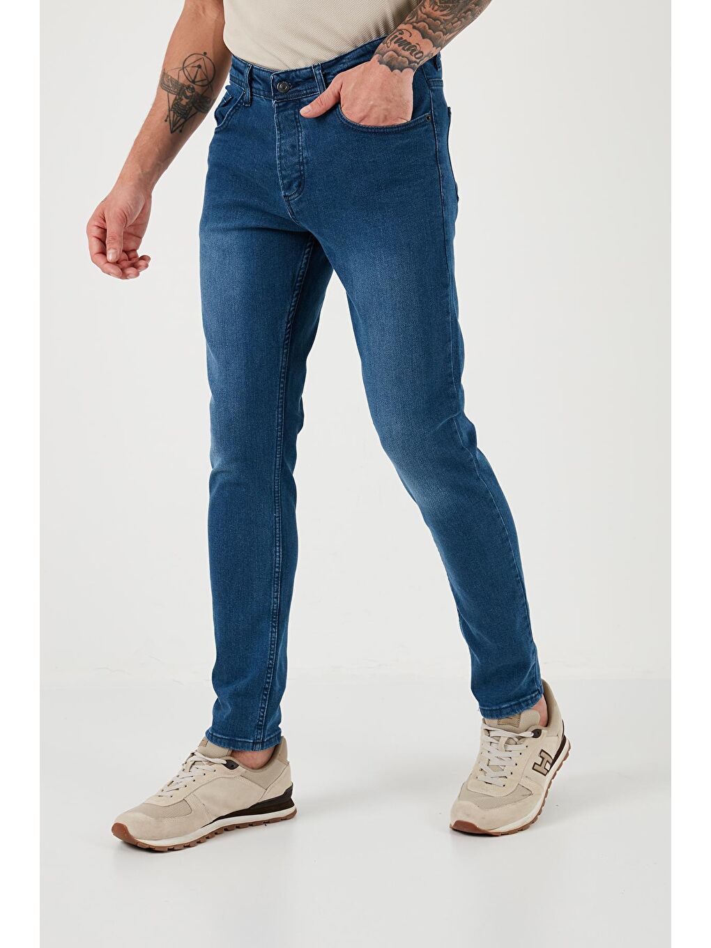 Buratti Mavi Pamuklu Yüksek Bel Slim Fit Jeans 6440305