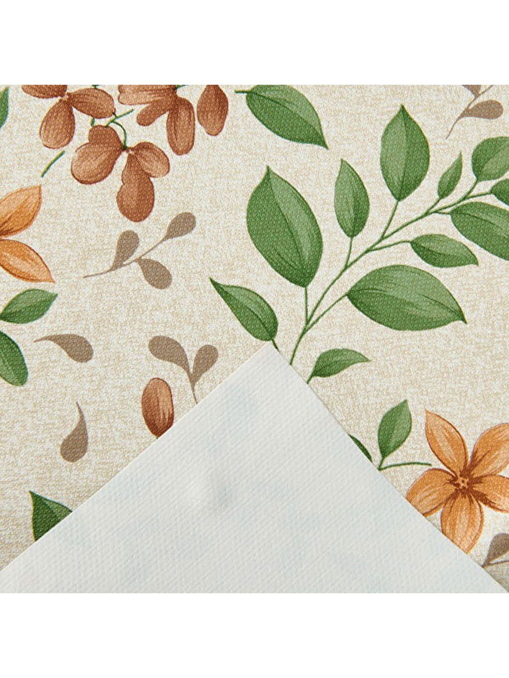 Soft Botanica Pvc Masa Örtüsü - Bej - 140x200 cm-2