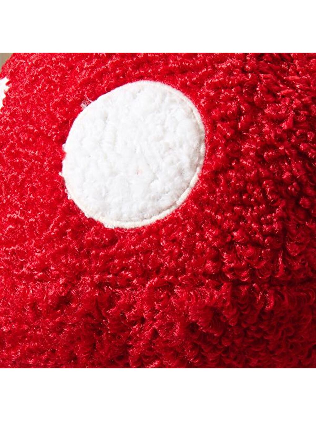 Soft Mantar Figürlü Yastık - Kırmızı- 30x30 cm-2