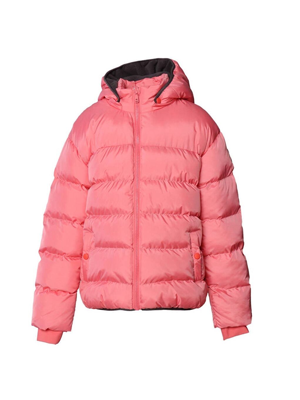 Geona Kız Çocuk Pembe Kapüşonlu Şişme Mont