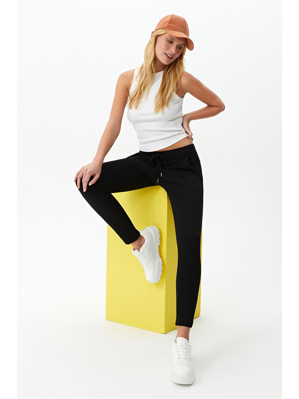 Özel Kalite - Siyah Basic Örme Eşofman Altı