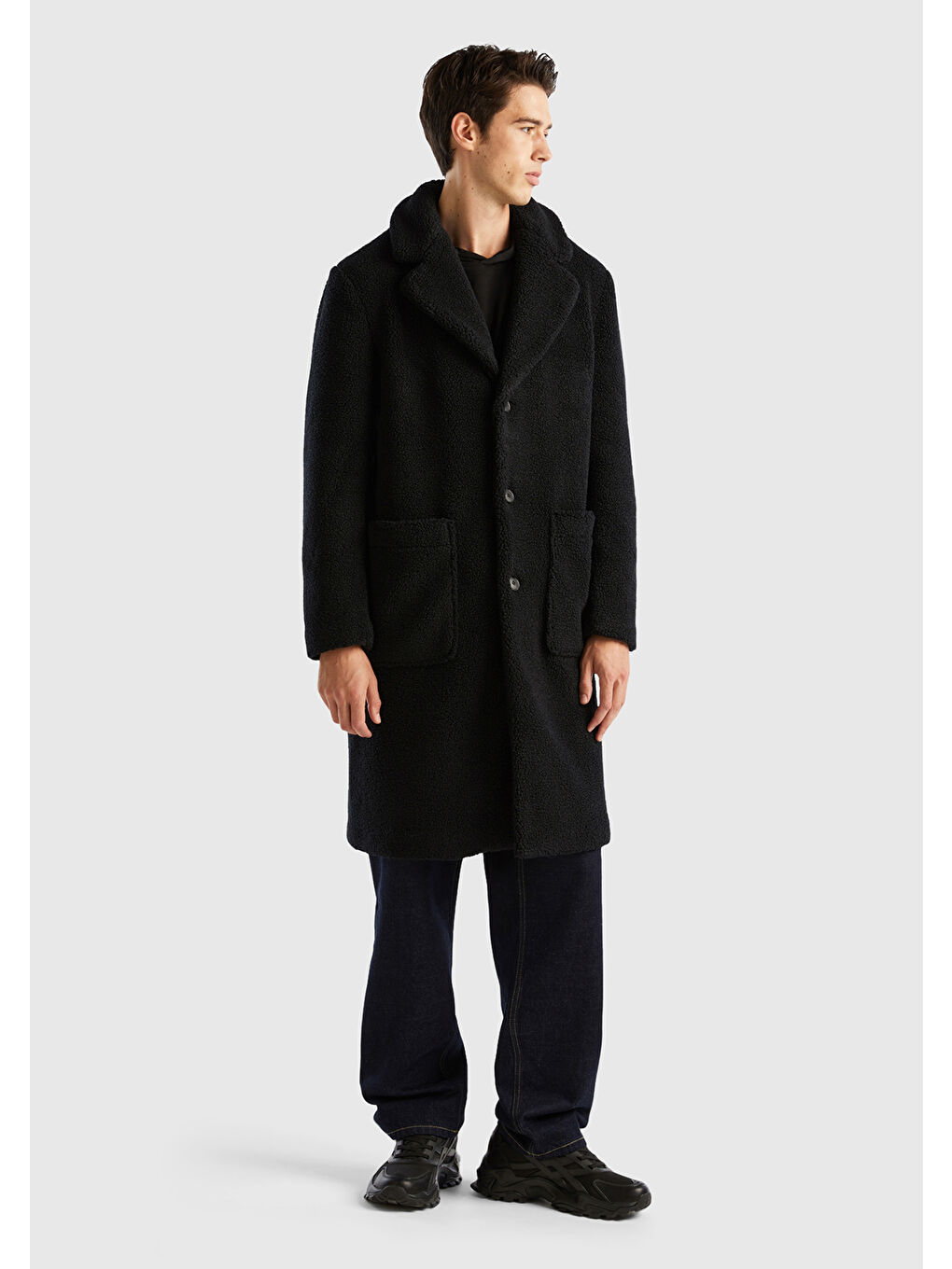 Erkek Siyah Palto-5
