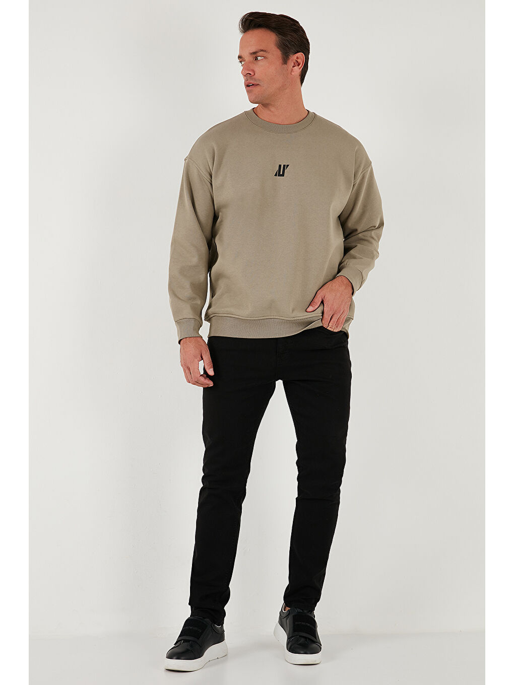 Buratti Vizon Regular Fit Bisiklet Yaka Pamuklu İçi Tüylü Yumuşak Şardonlu Erkek Sweatshirt  5905405 - 1