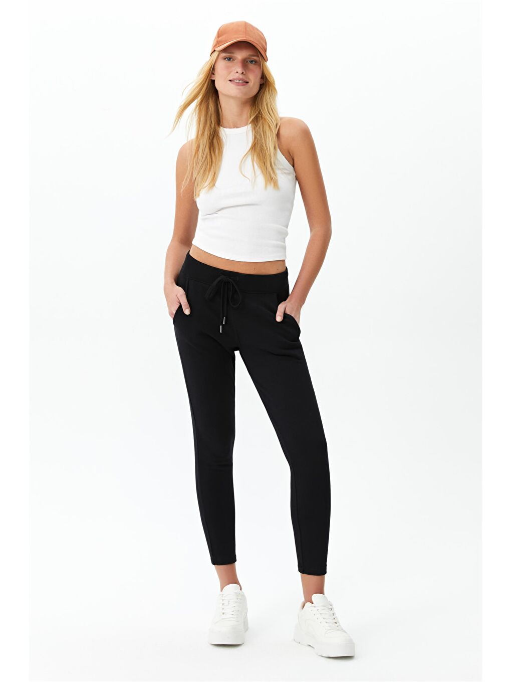 Özel Kalite - Siyah Basic Örme Eşofman Altı-1