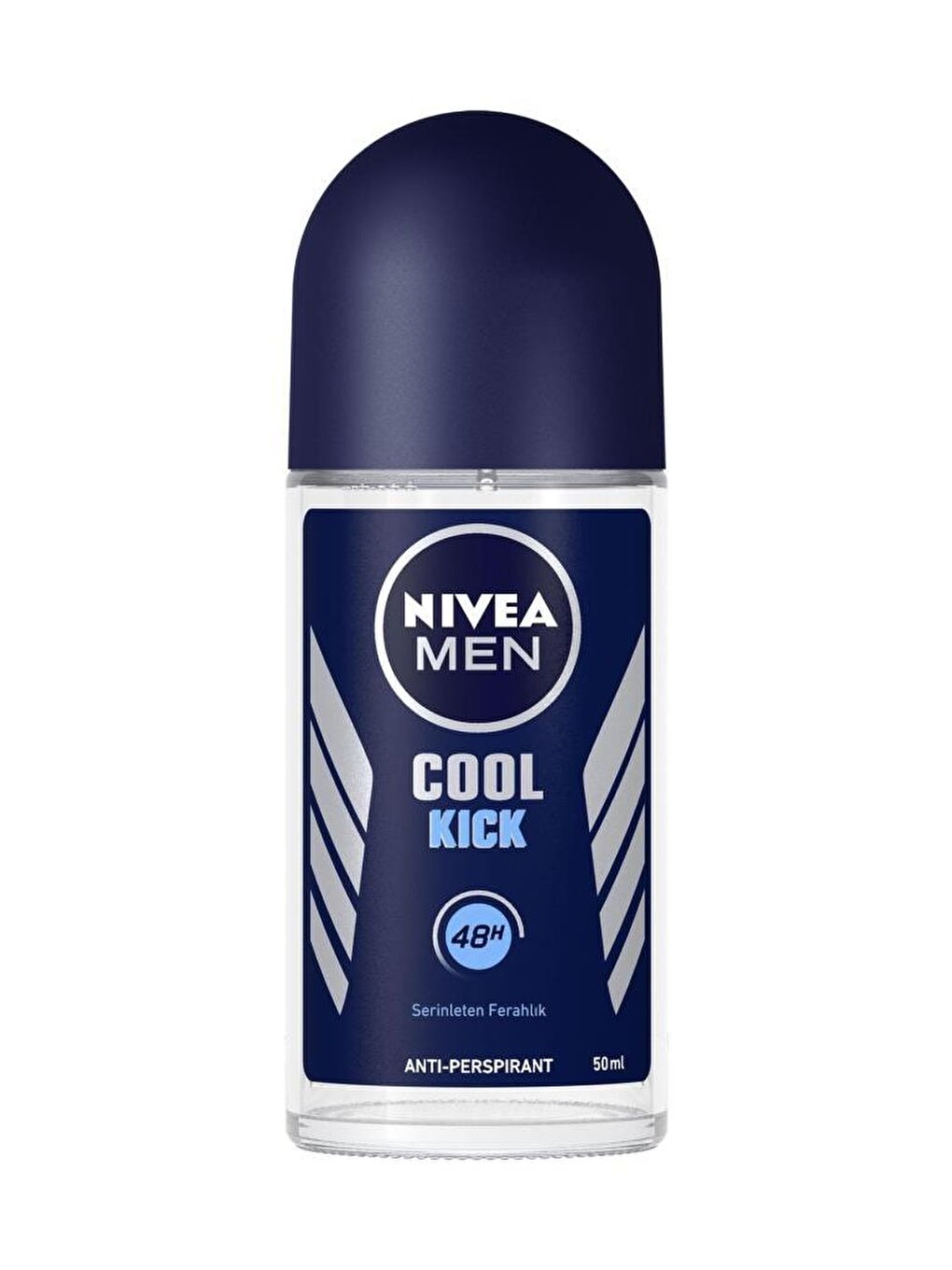 NIVEA Şeffaf Men Erkek Roll On Deodorant Cool Kick 48 Saat Anti-Perspirant Koruma 50 ml, Serinleten Ferahlık - 1