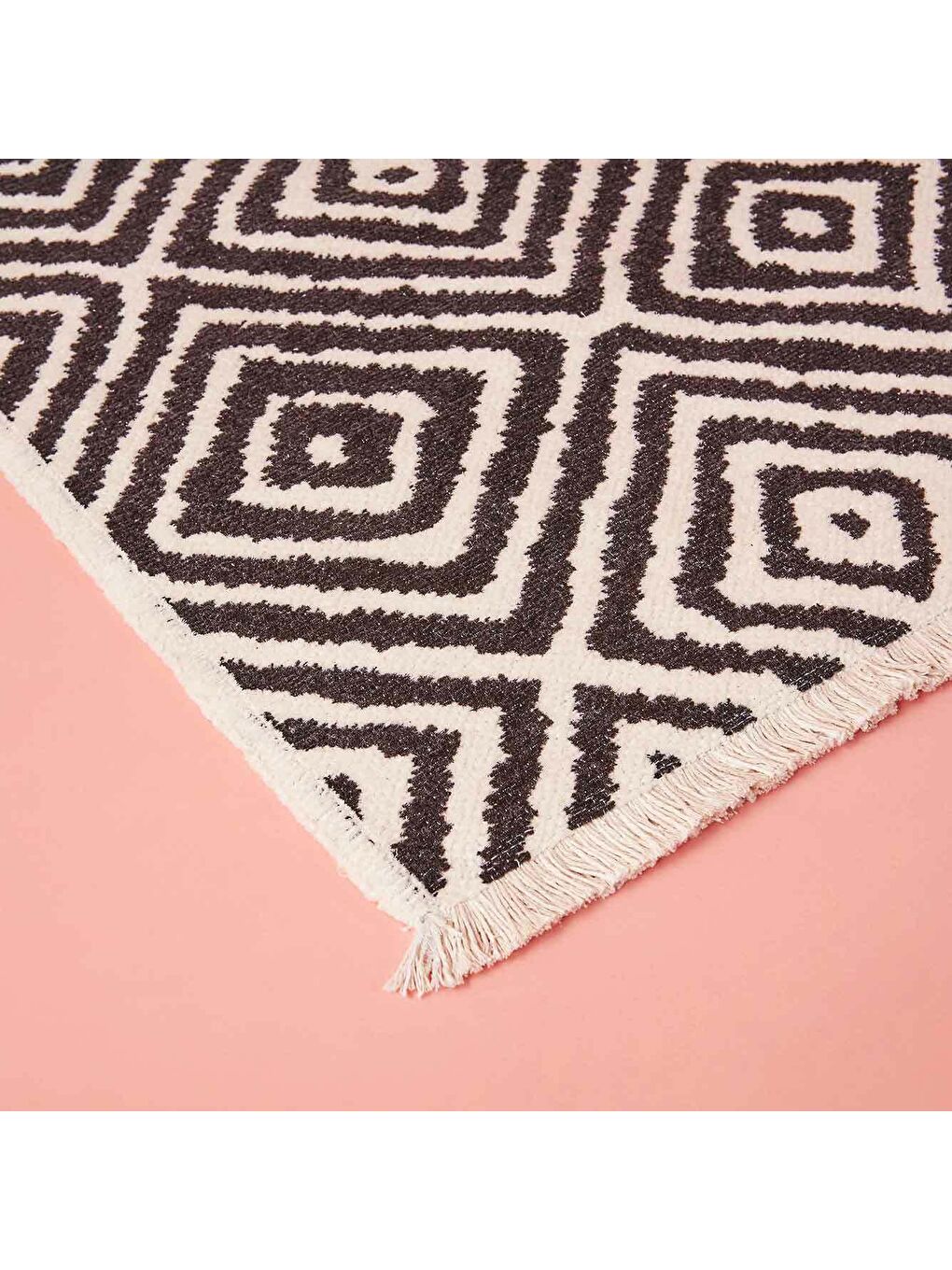 Bella Maison Mozaik Çift Taraflı Kilim Siyah - 1