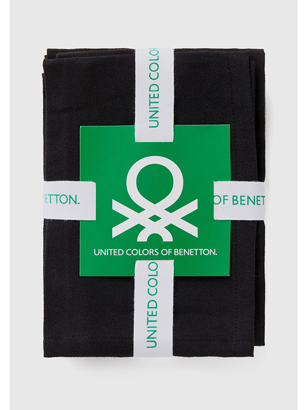 United Colors Of Benetton Unisex Siyah 4'lü Mendil Takımı 40x40