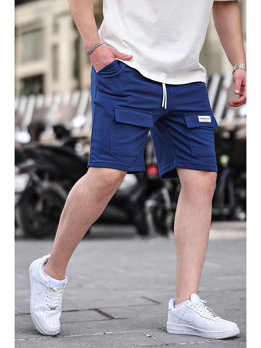 Lacivert Basic Şort 6533-2