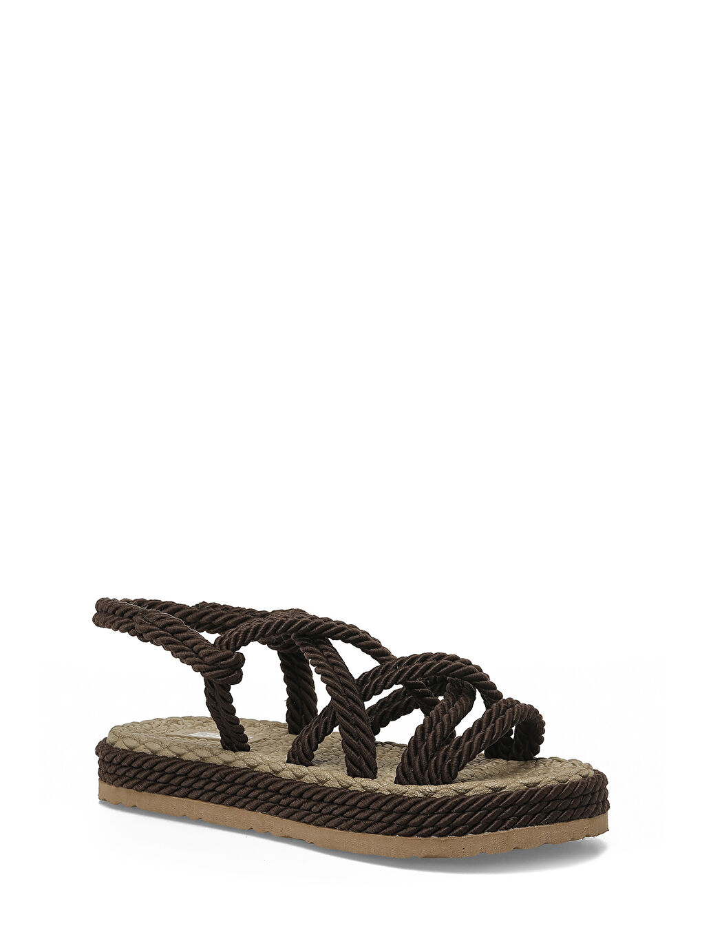 HAİLEY 6FX Kahverengi Kadın Düz Sandalet-1