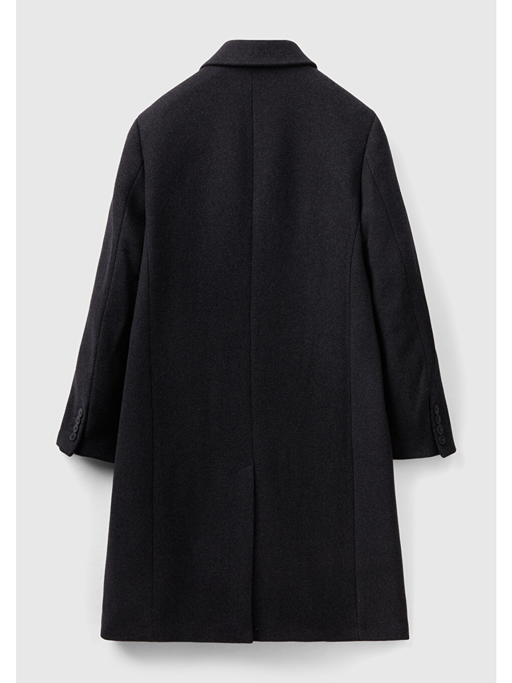 Erkek Siyah Kruvaze Palto-3