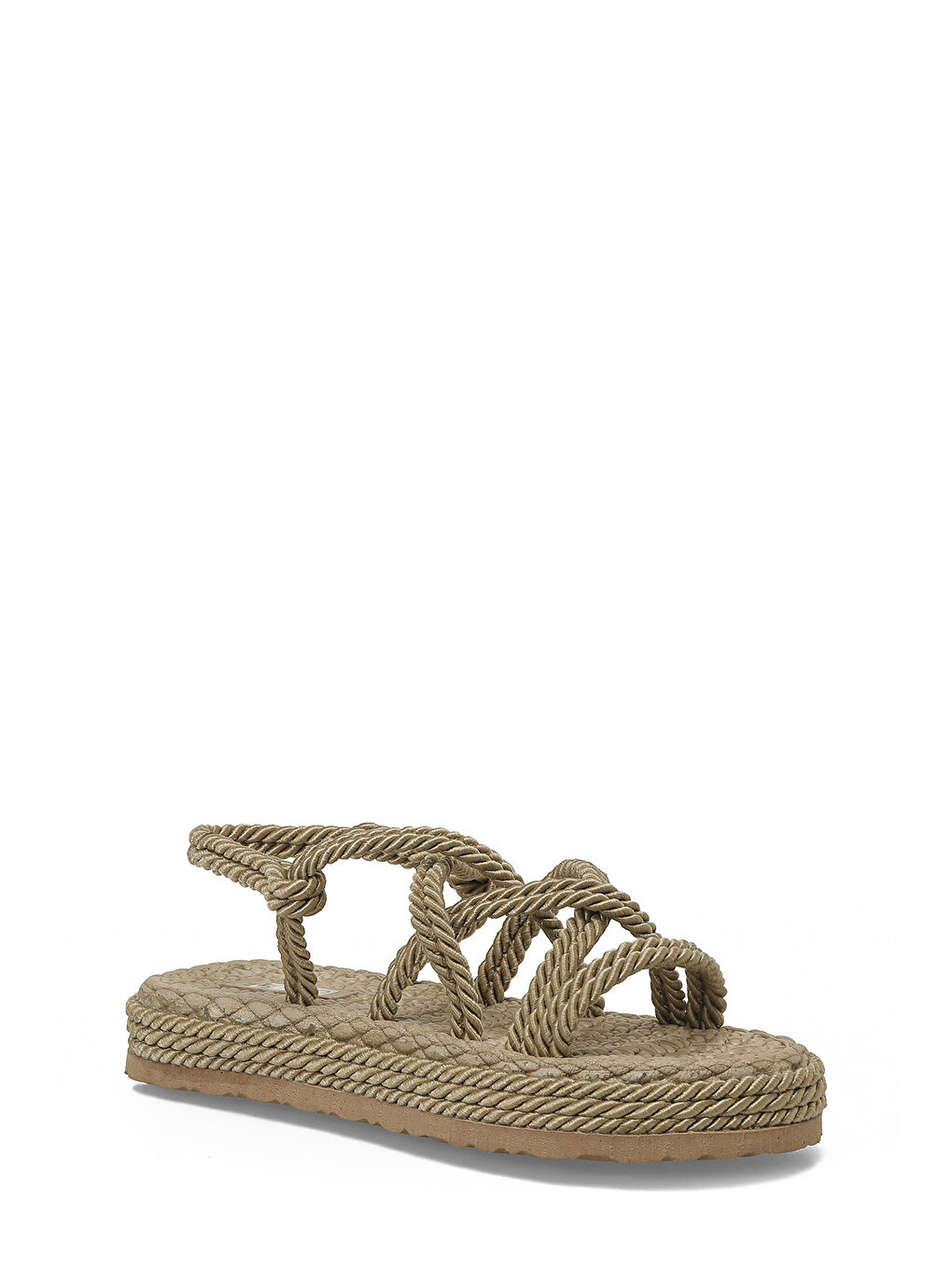 Bej HAİLEY 6FX Naturel Kadın Düz Sandalet-1