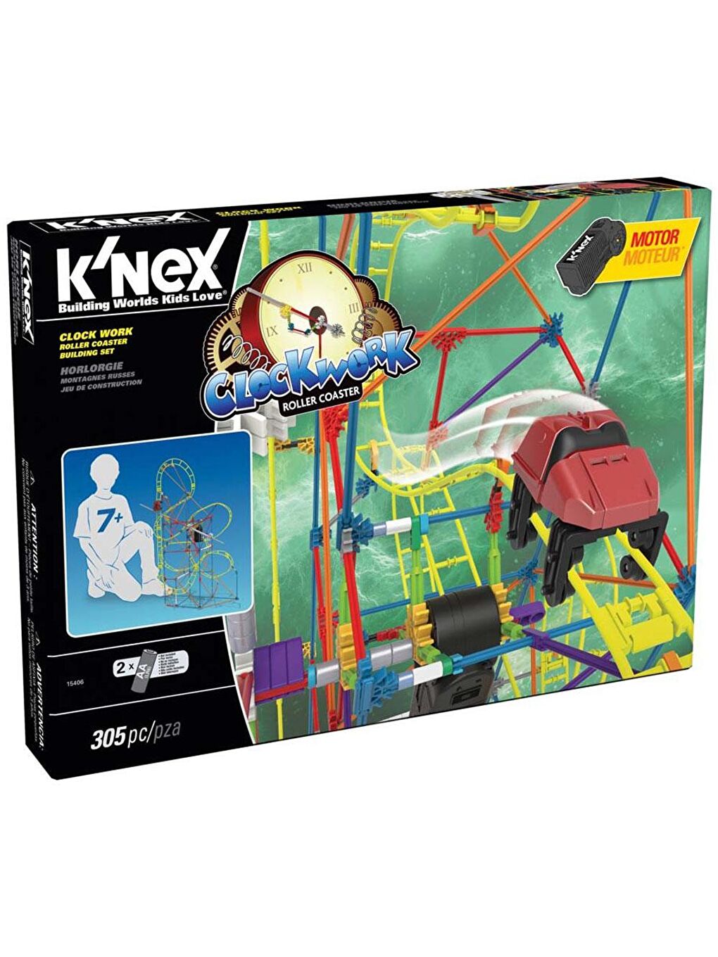 KNex Karışık K'Nex Clock Work Roller Coaster (Motorlu) Hız Treni - 4