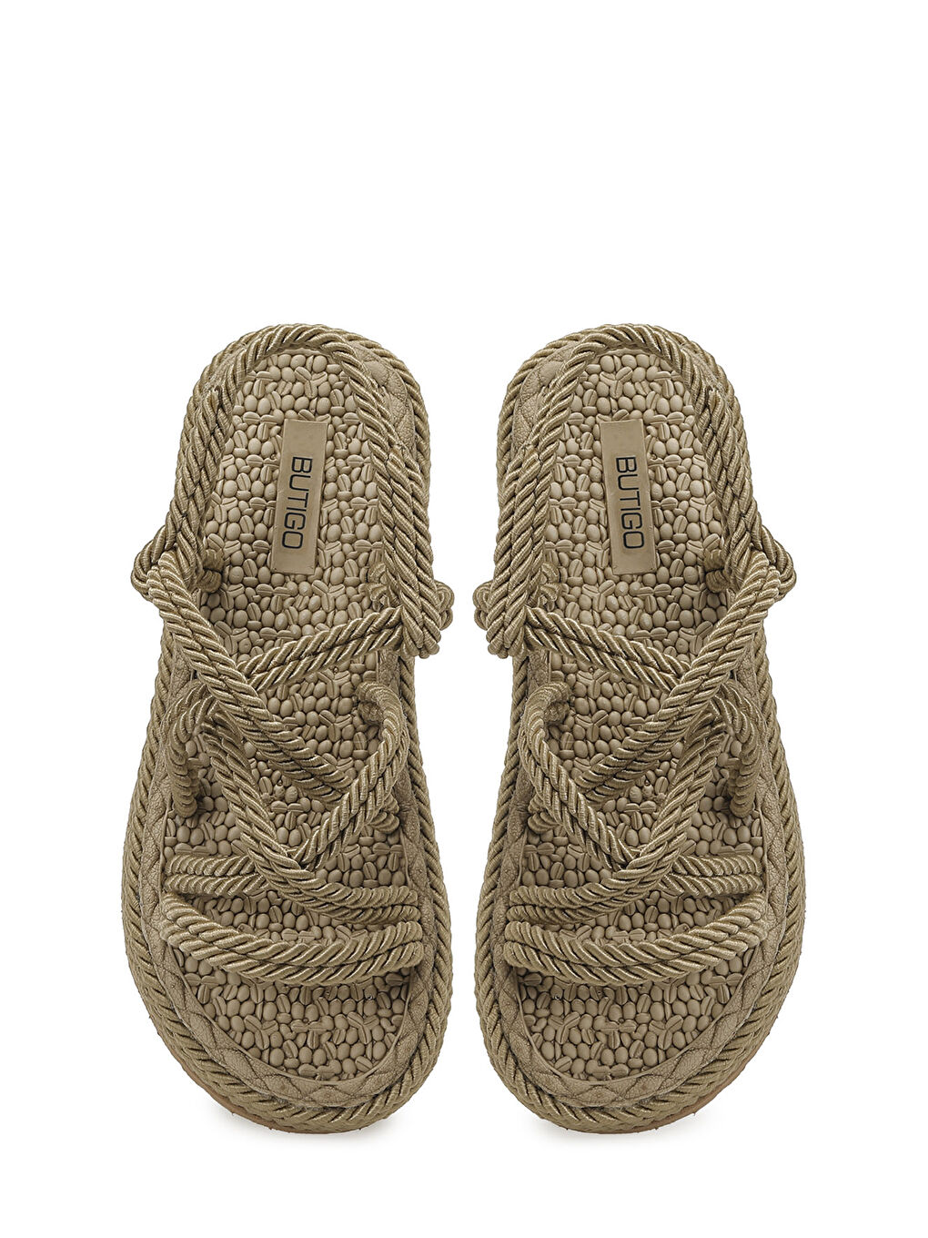 Bej HAİLEY 6FX Naturel Kadın Düz Sandalet-3