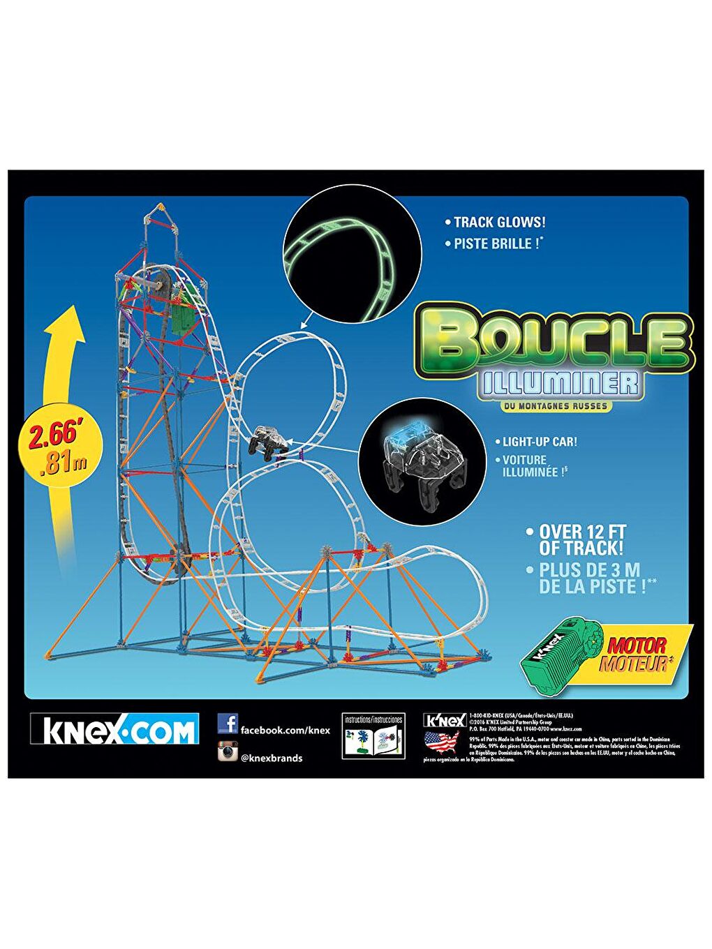 KNex Karışık K'Nex Looping Light-Up Roller Coaster (Motorlu) Hız Treni - 2