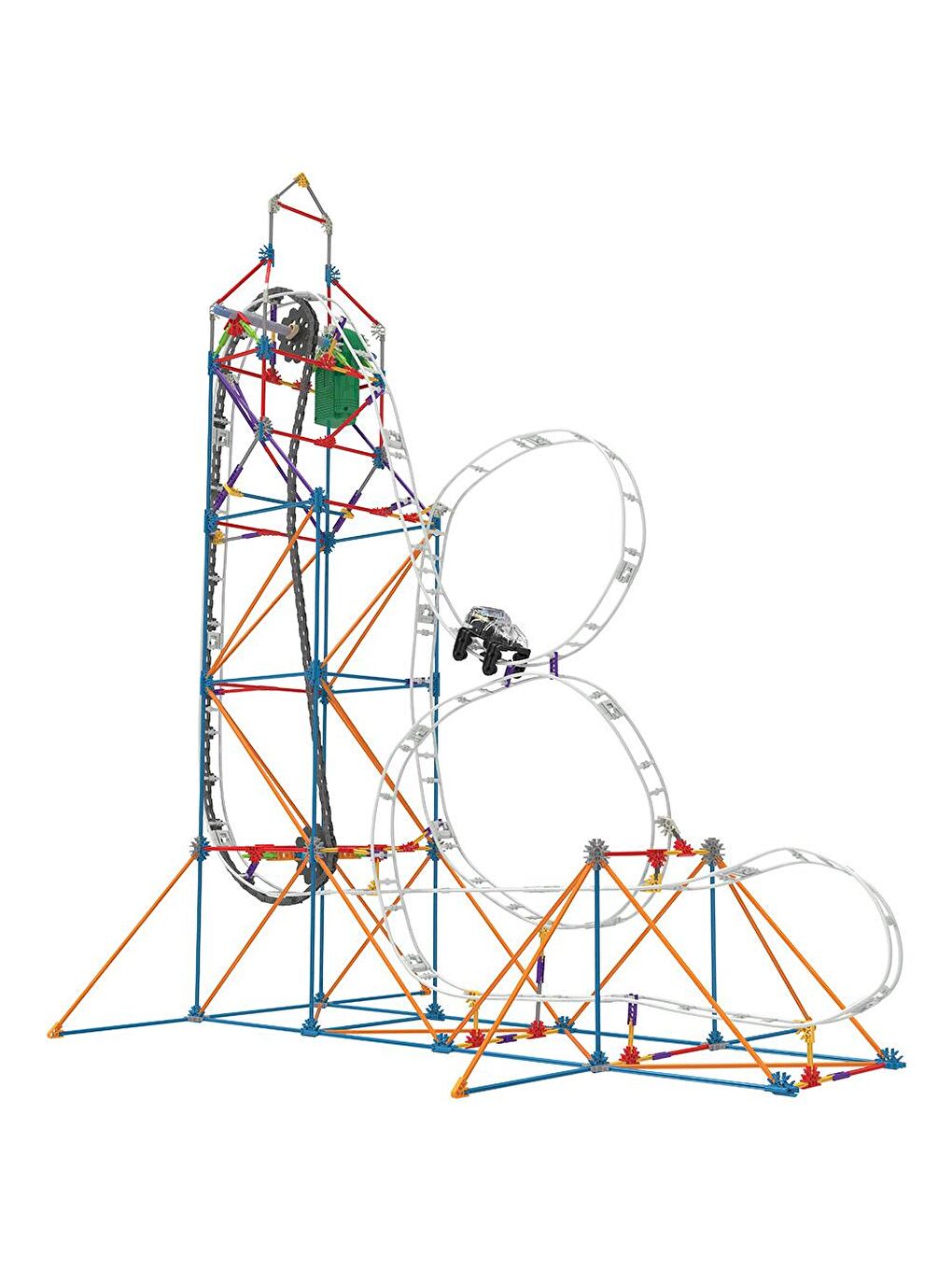 KNex Karışık K'Nex Looping Light-Up Roller Coaster (Motorlu) Hız Treni - 3