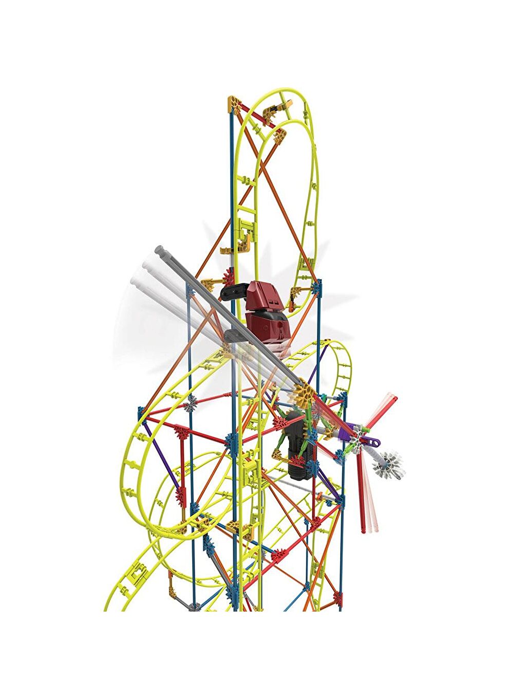 KNex Karışık K'Nex Clock Work Roller Coaster (Motorlu) Hız Treni - 3