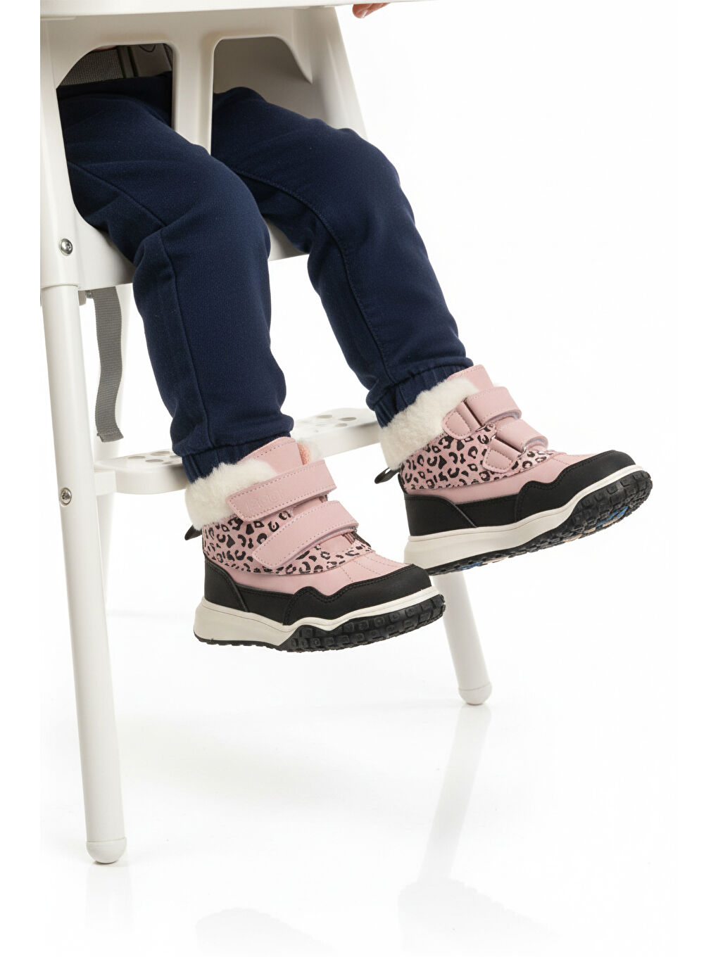 Pembe Pudra Cırtlı Kaymaz Taban Kız Çocuk Bot Shade B-2