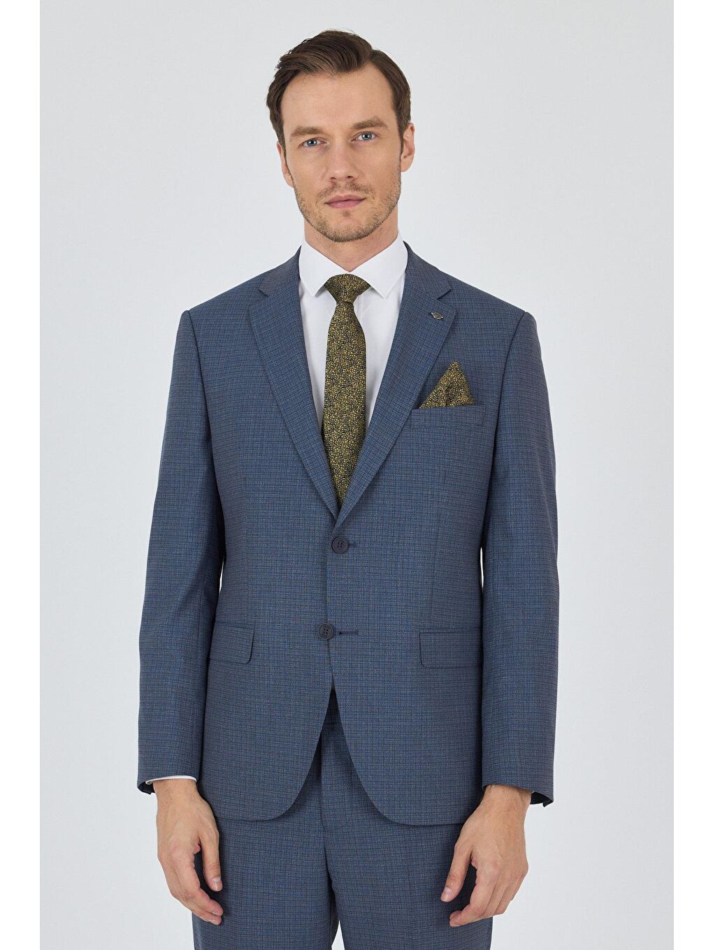 Mavi Mono Yaka Esnek 6 Drop Comfort Fit Classic Takım Elbise 1001250104