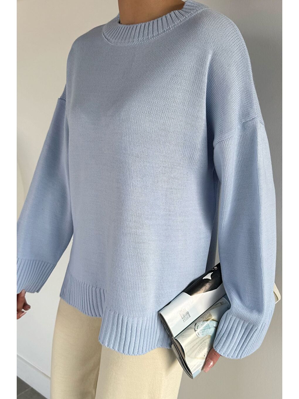 Mavi Kadın Bisiklet Yaka Triko Kazak-2