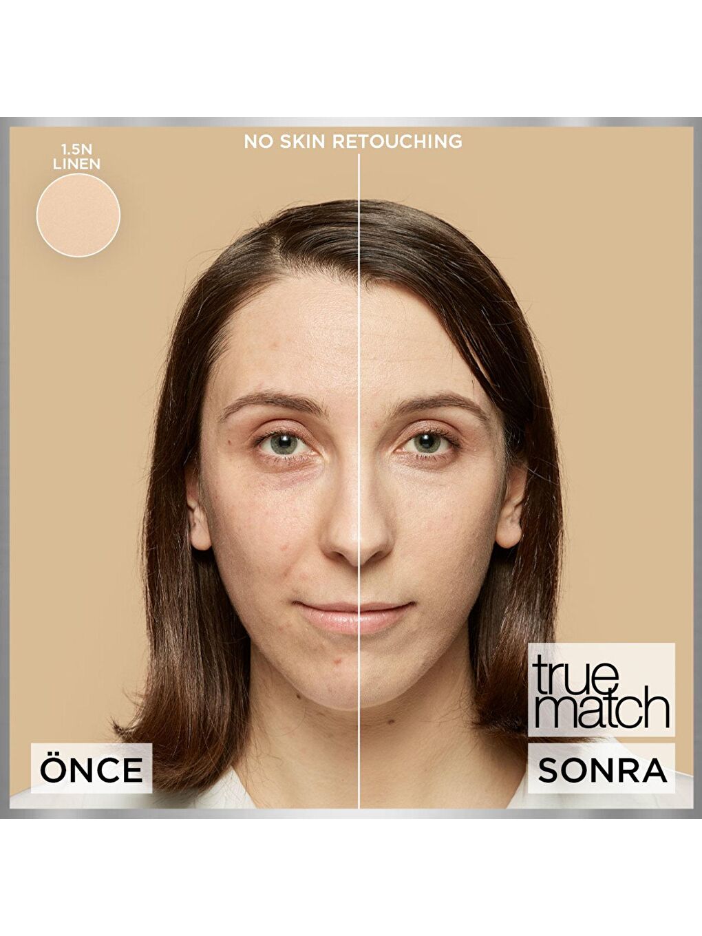 L'Oreal Paris Nude True Match Bakım Yapan Fondöten 1.5 Linen (30 ml) - 1