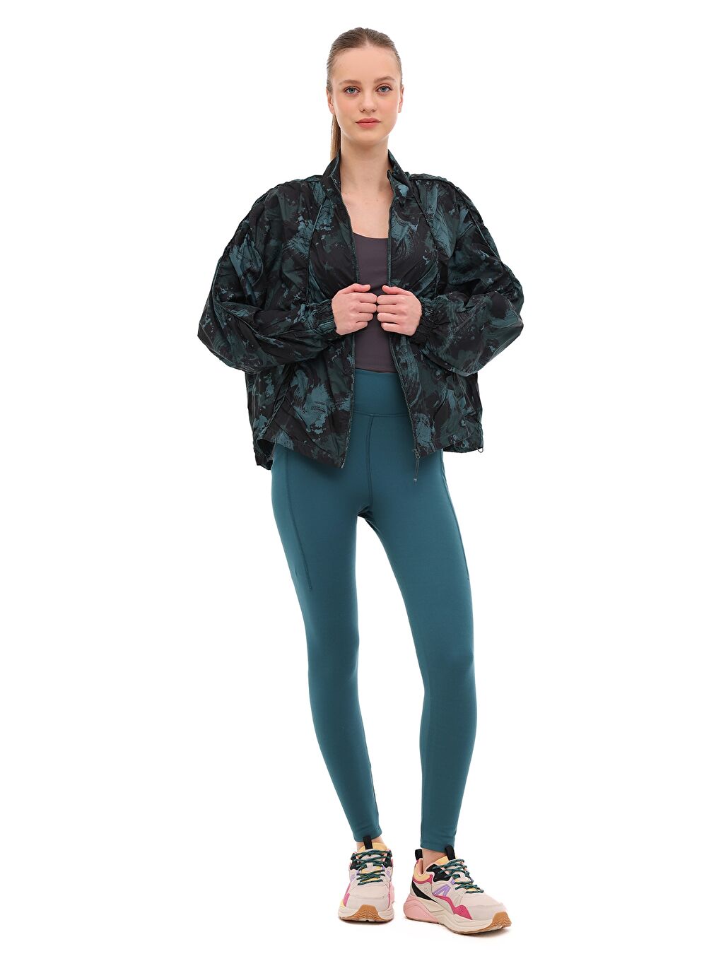 WL 8SHADOW 5PR Yeşil Kadın Eşofman Üstü-2