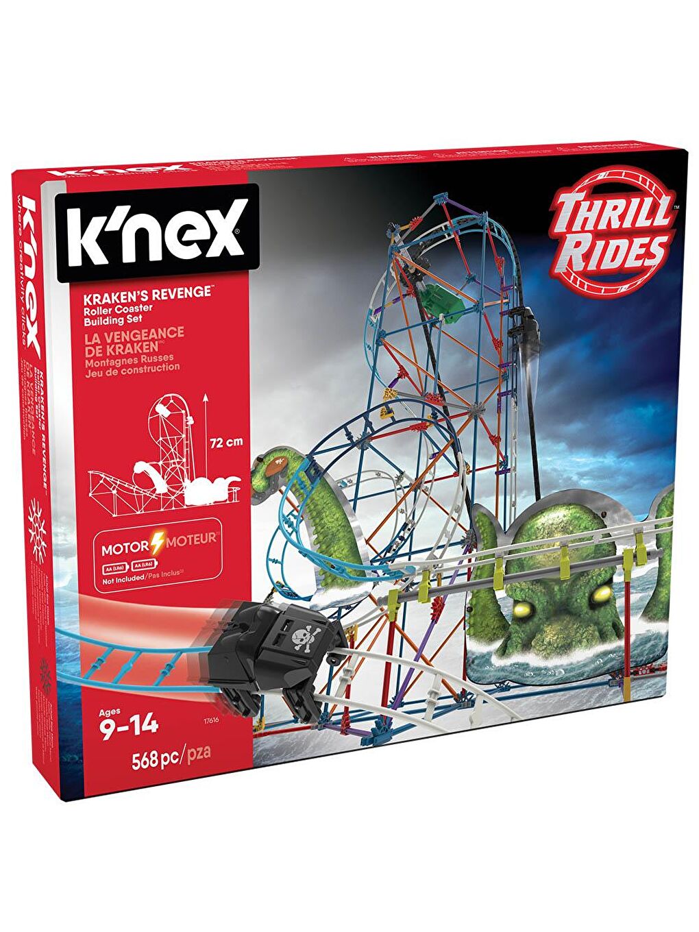 KNex Karışık K'Nex Krakens Revenge Roller Coaster (Motorlu) Hız Treni - 3