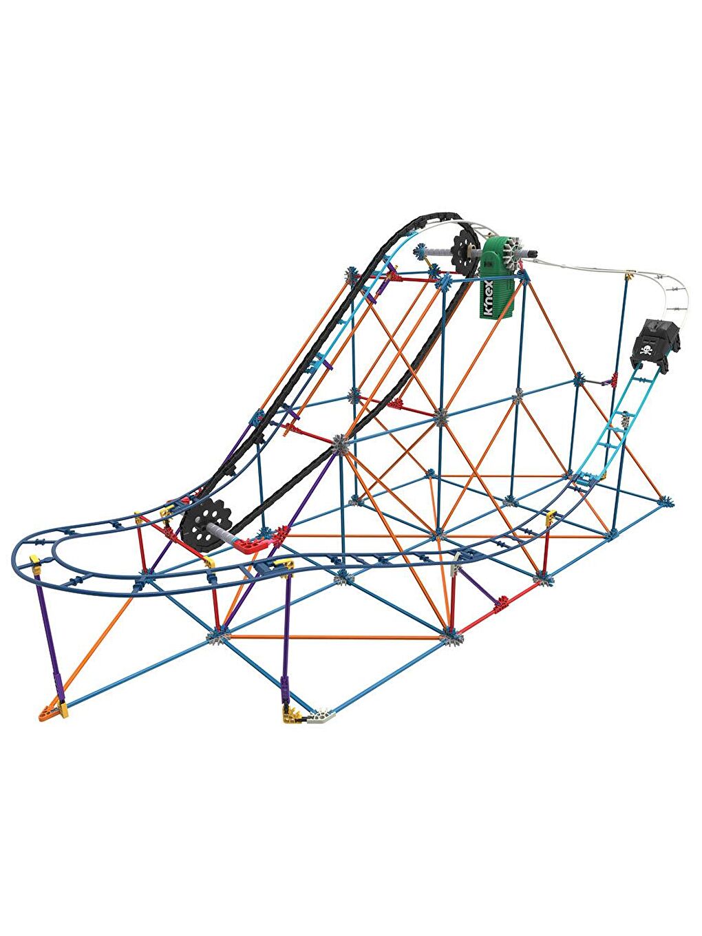 KNex Karışık K'Nex Krakens Revenge Roller Coaster (Motorlu) Hız Treni - 2