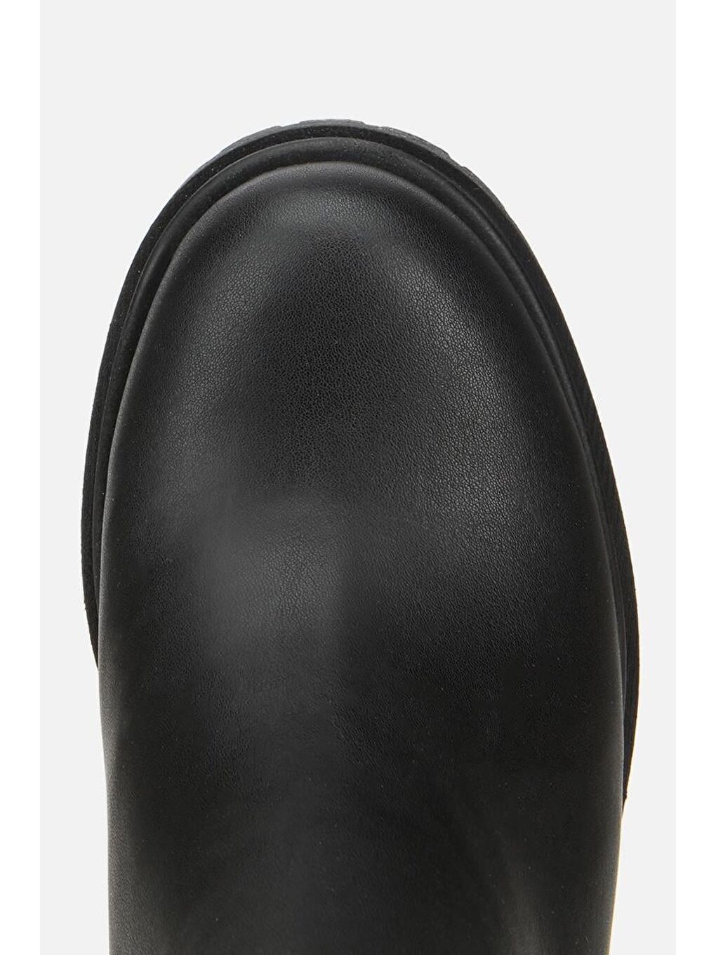 Kadın Siyah Kalın Tabanlı Bilekte Topuklu Bot-4