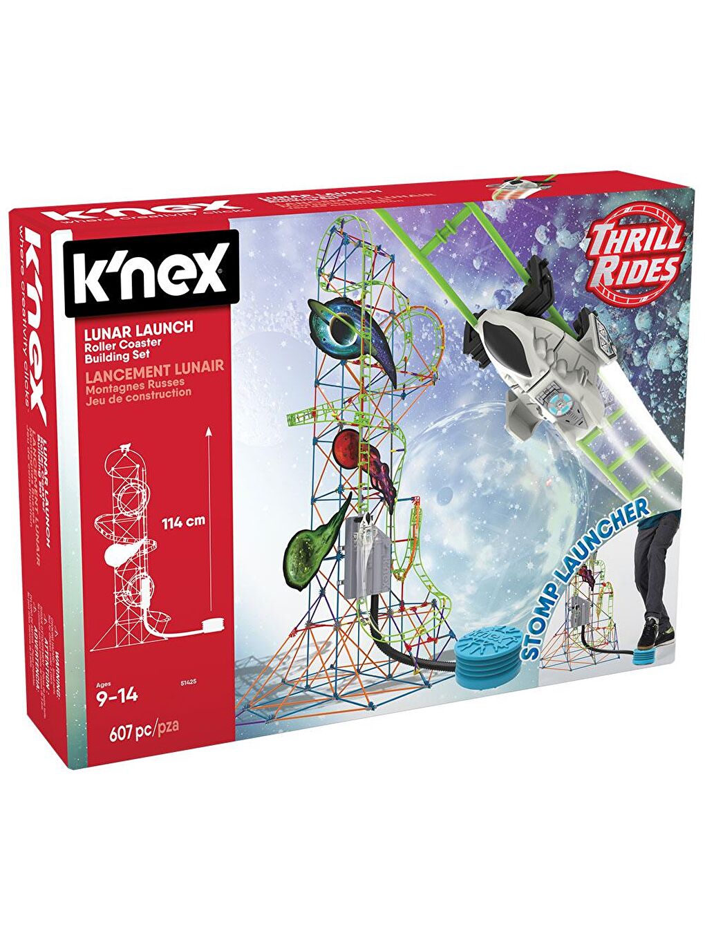 KNex Karışık K'Nex Lunar Launch Roller Set 51425 (Motorlu) Hız Treni - 2