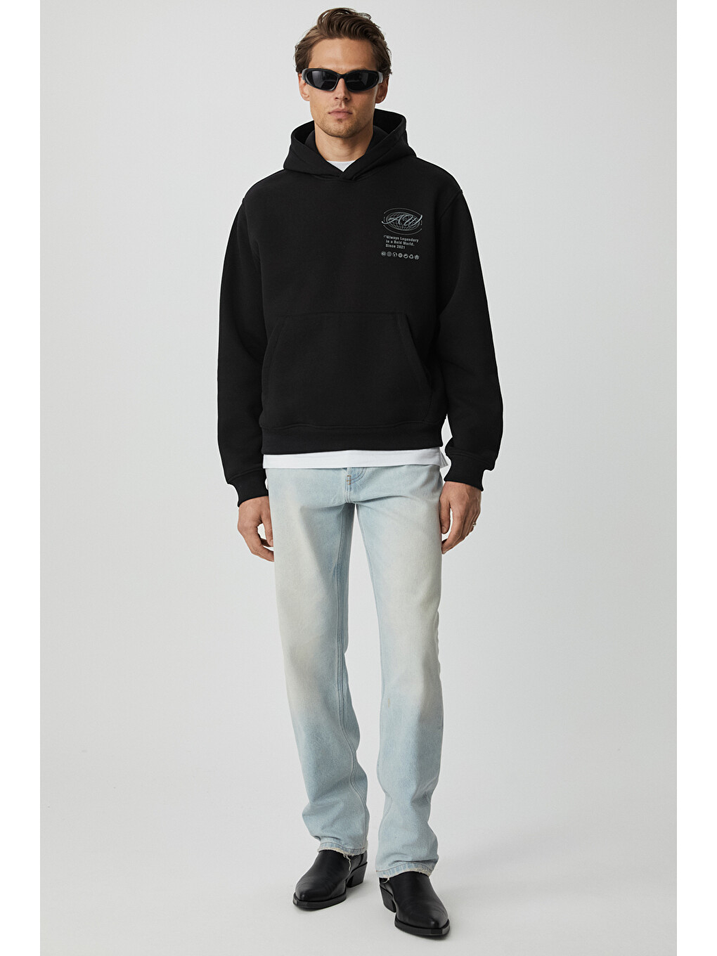 Legandary Erkek Yumuşacık Siyah Sweatshirt-3