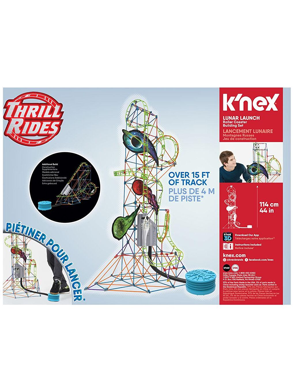 KNex K'Nex Lunar Launch Roller Set 51425 (Motorlu) Hız Treni - 2