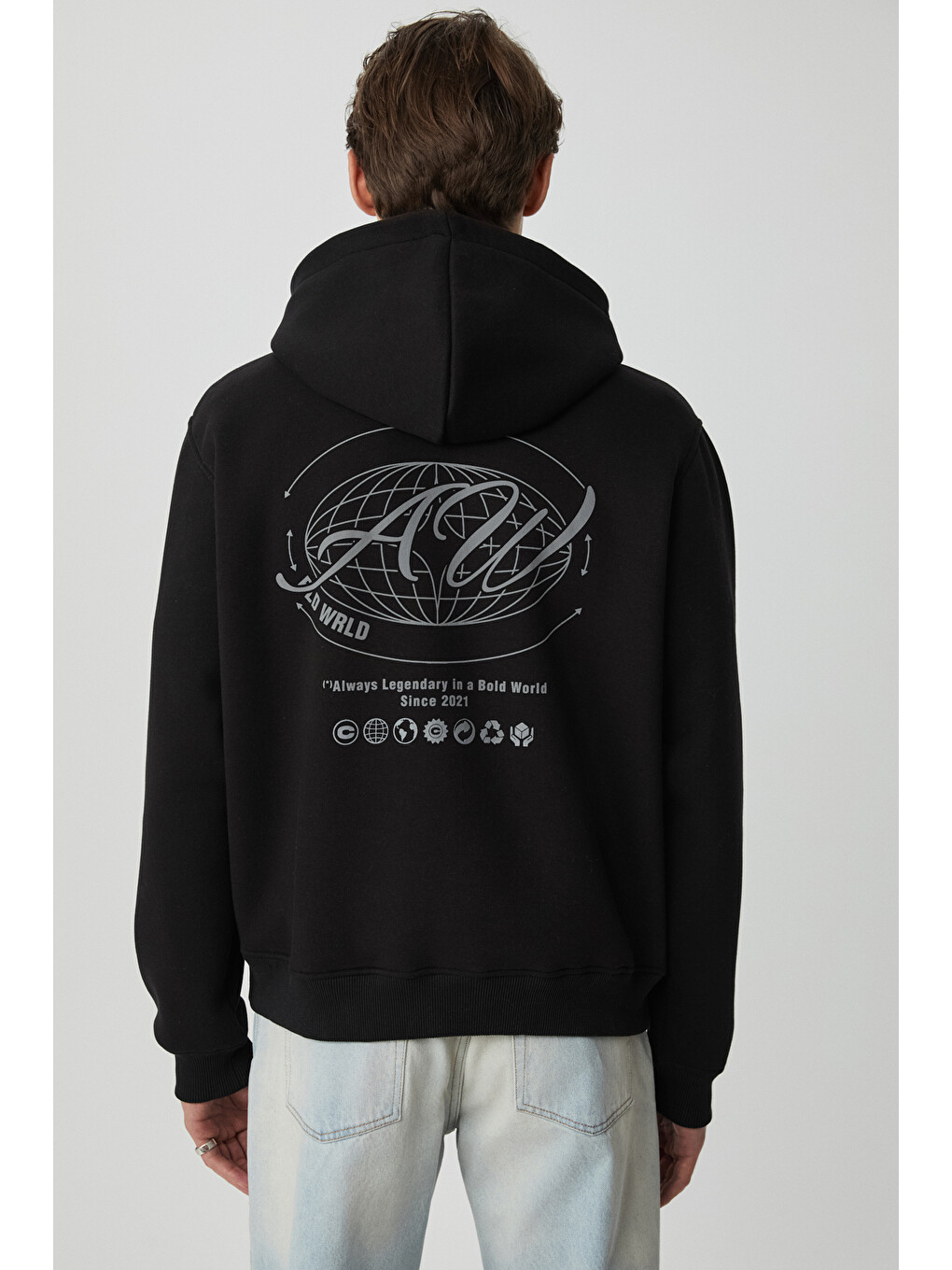 Legandary Erkek Yumuşacık Siyah Sweatshirt-4