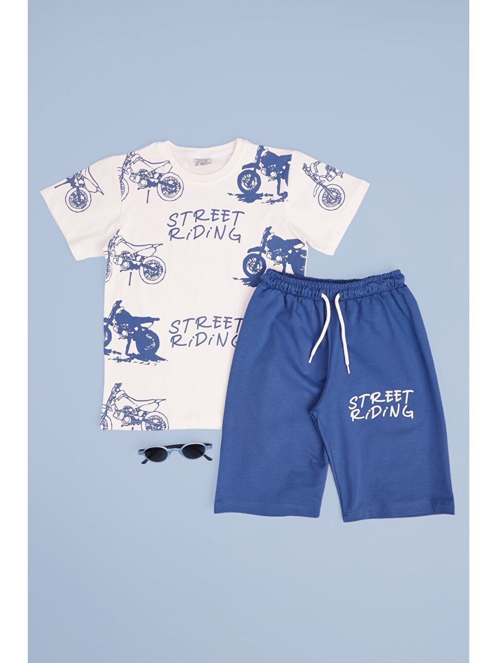 İndigo Street Riding Baskılı Erkek Çocuk 2 Li Takım