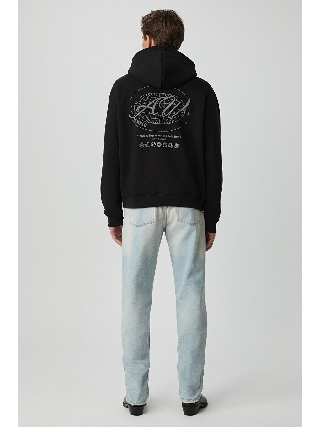 Legandary Erkek Yumuşacık Siyah Sweatshirt-5