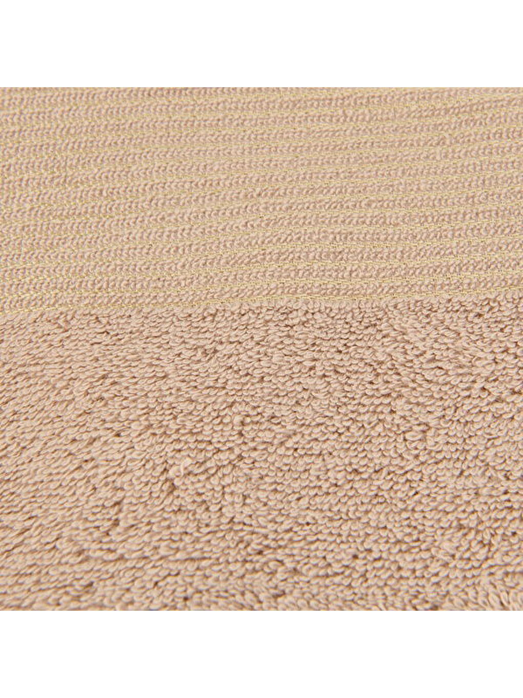 Soft Ella 2'li Hamam Seti - Bej - 50x70 cm + 70x140 cm-3