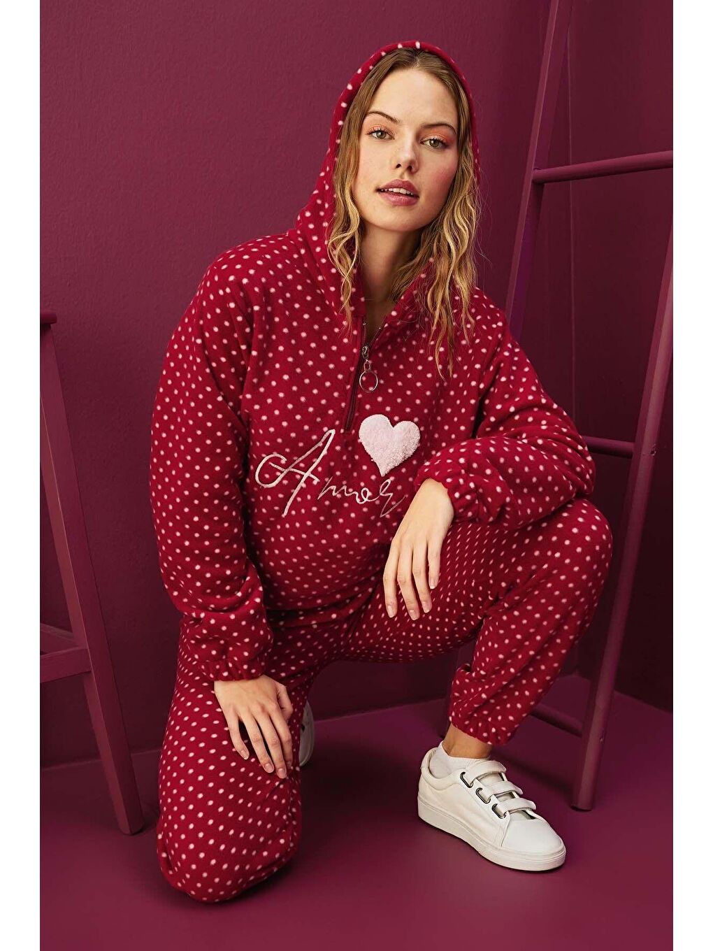 Kırmızı Softboa Eşofman Takım 8503-3