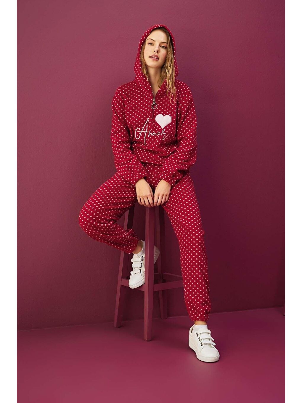 Kırmızı Softboa Eşofman Takım 8503-3-1