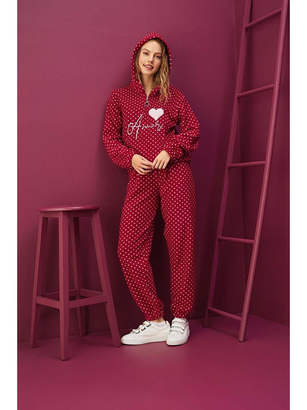 Kırmızı Softboa Eşofman Takım 8503-3-2