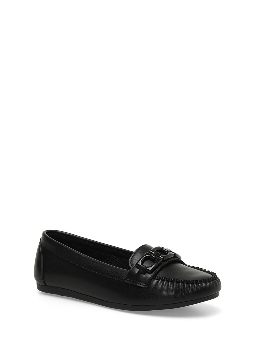 DS23007 4FX Siyah Kadın Loafer-1