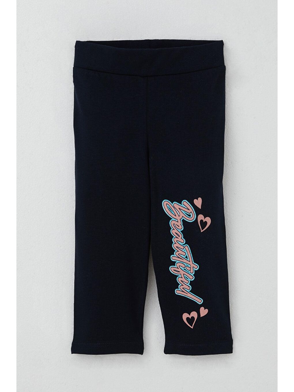 Kız Çocuk Kapri Tayt Takım Güzel Kız Baskılı Ekru (1.5-3 Yaş)-2