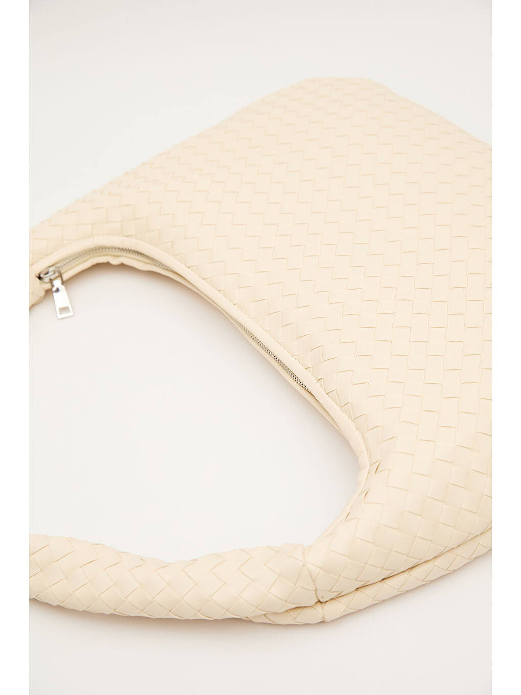 Frances Örgü Büyük Çanta Bej-3