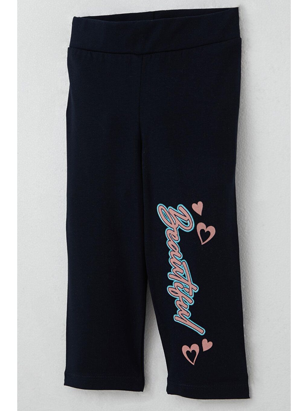 Kız Çocuk Kapri Tayt Takım Güzel Kız Baskılı Ekru (1.5-3 Yaş)-6