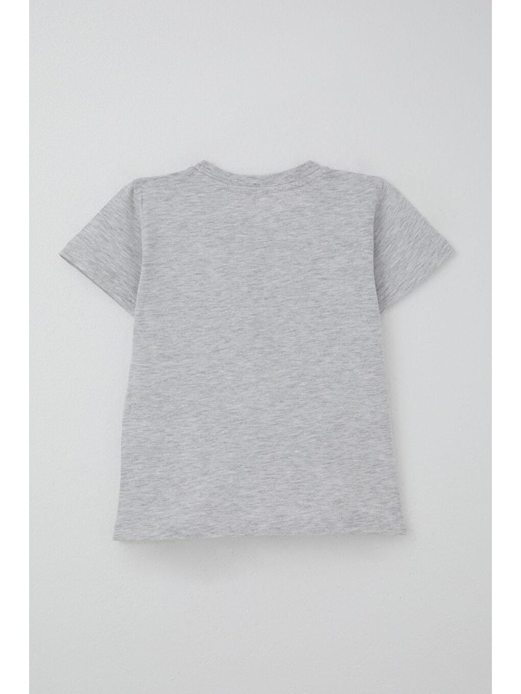 Erkek Çocuk Şortlu Takım Mavi Dünyanın Kahramanları Açık Gri Melanj (1.5-5 Yaş)-3