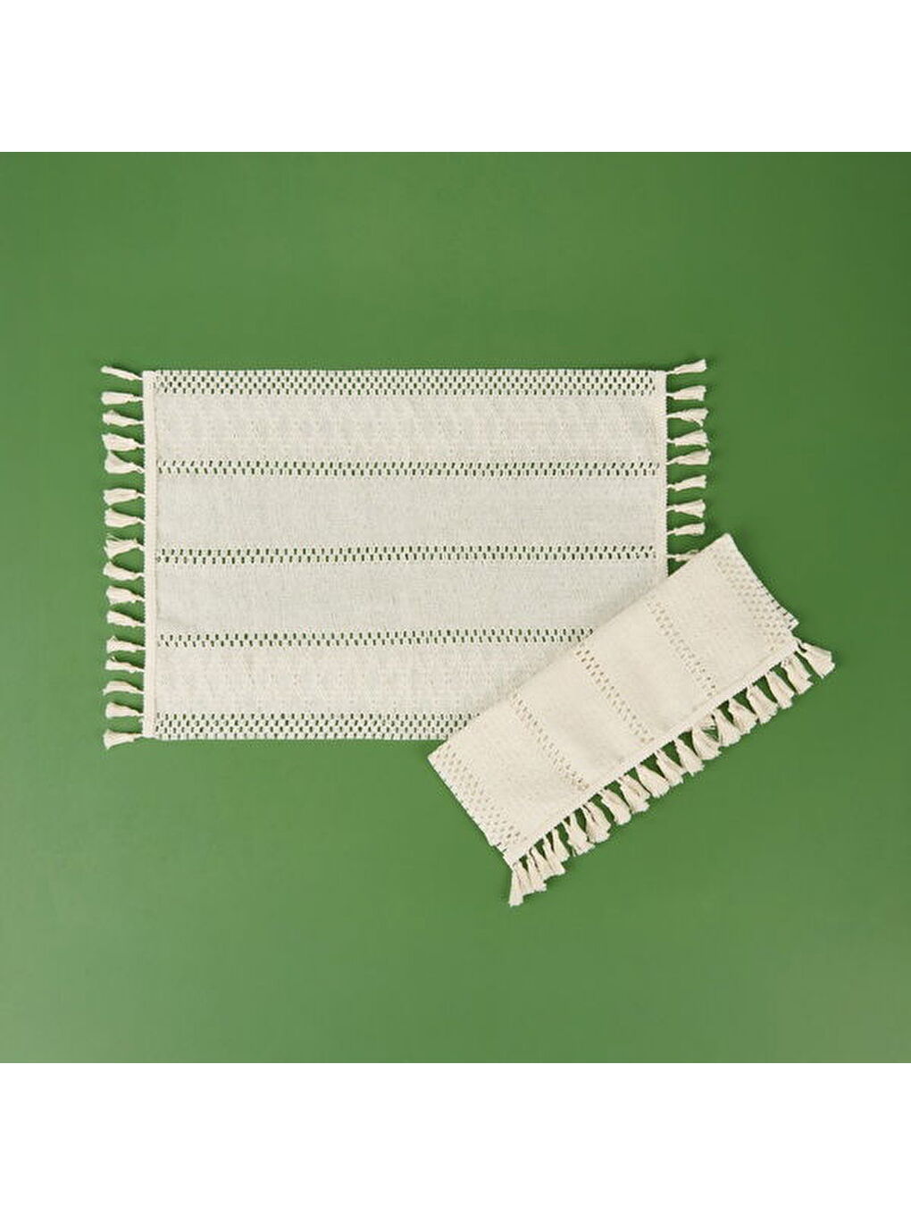 Soft Castel 2'li Amerikan Servis - Beyaz - 30x55 cm-3