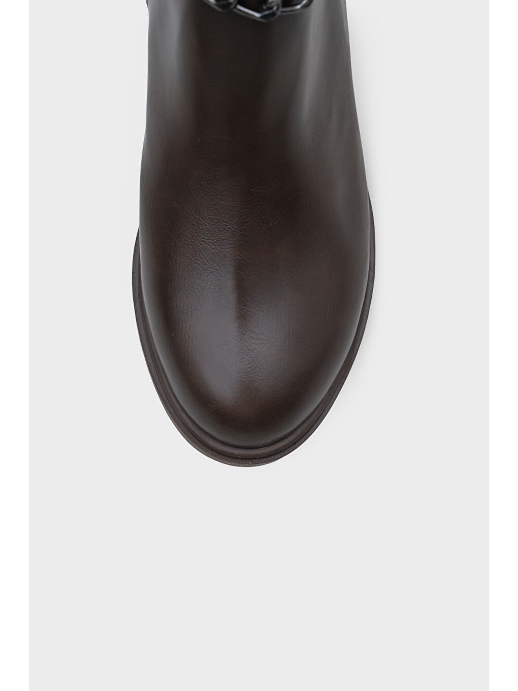 Kahverengi Meridith Metal Tokalı Kadın Bot-3