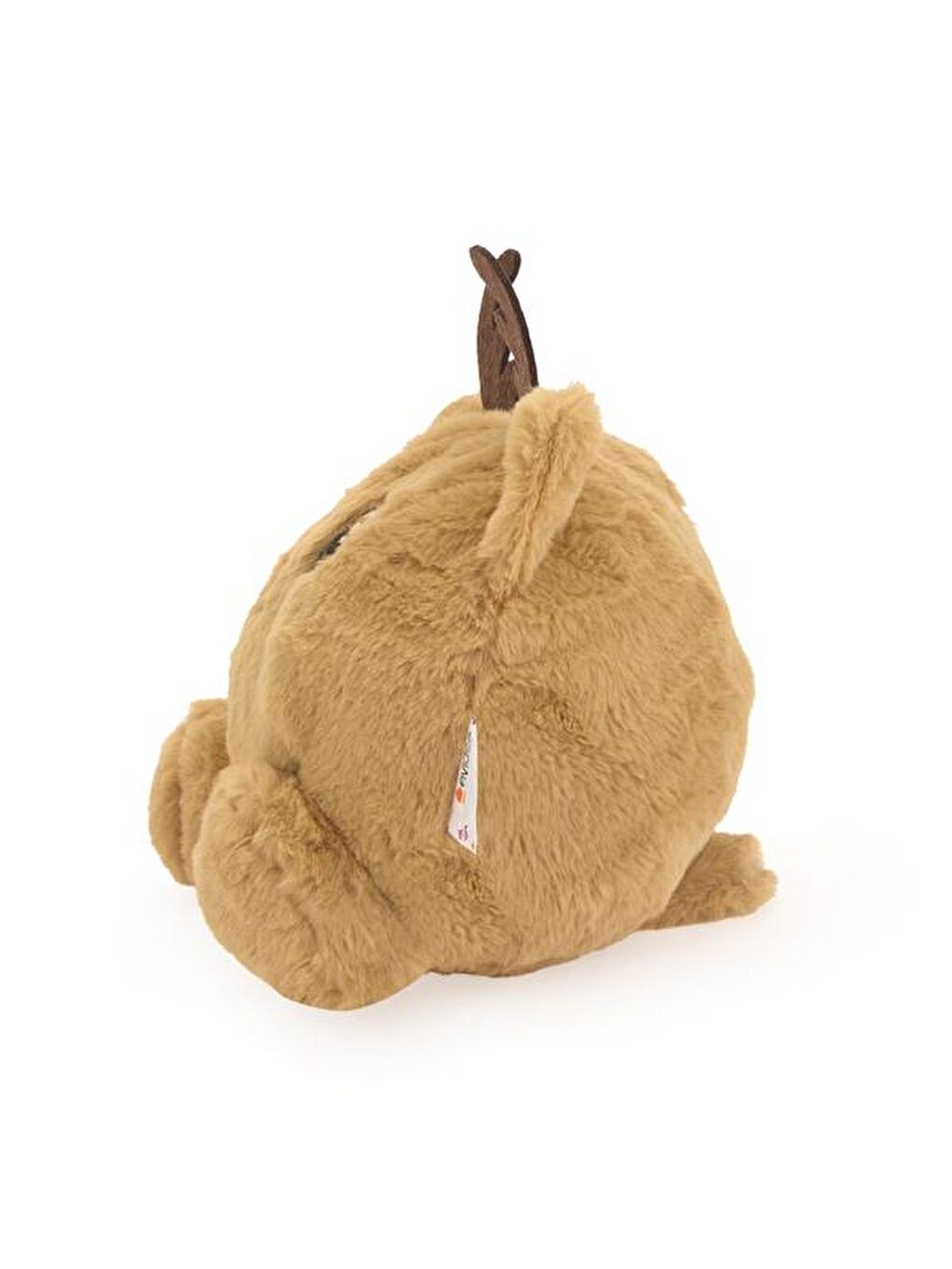 Soft Sevimli Geyik Figürlü Yastık - Kahverengi - 28x26 cm-3