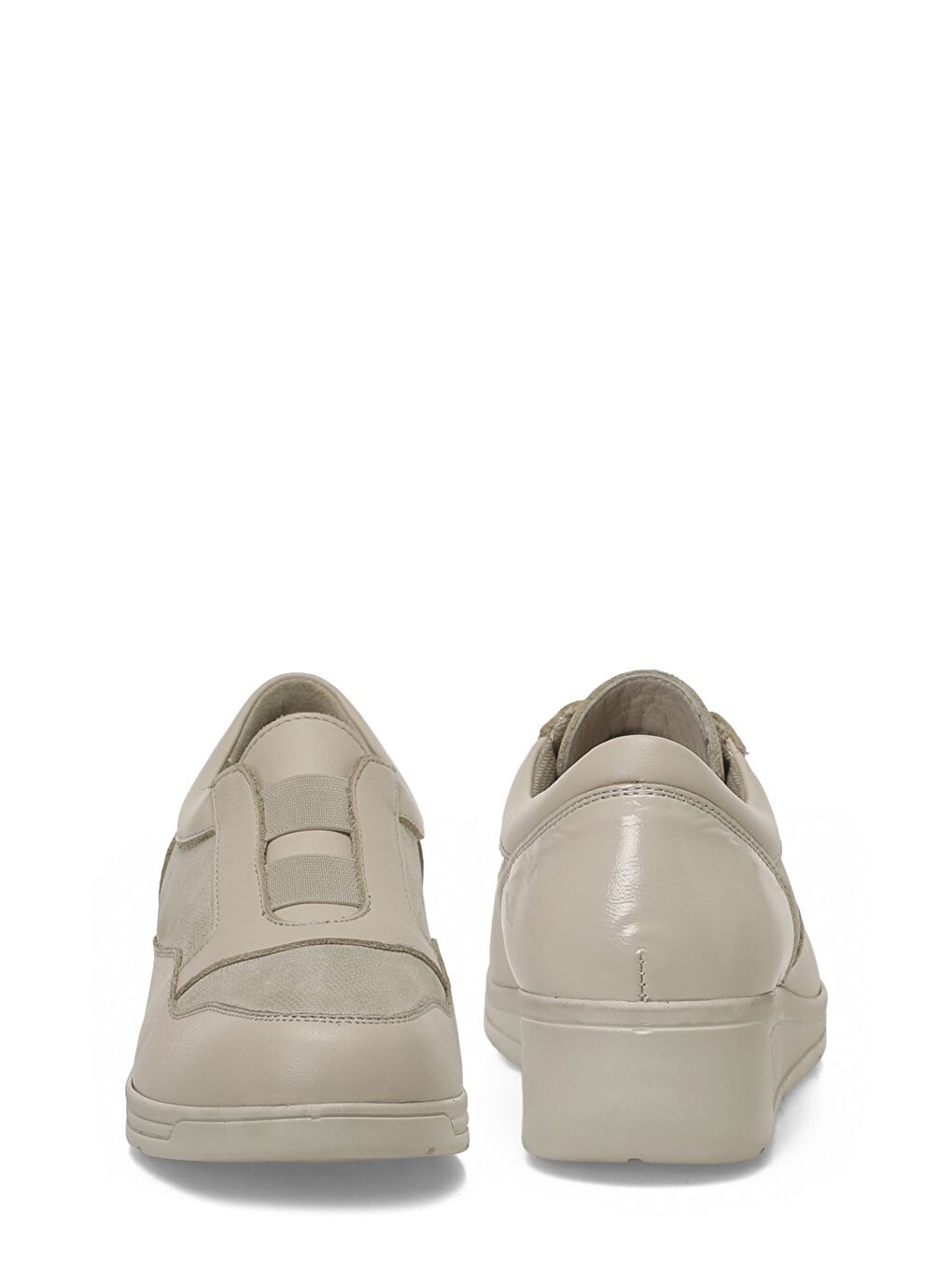 105623.Z6FX Bej Kadın Dolgu Sneaker Ayakkabı-4