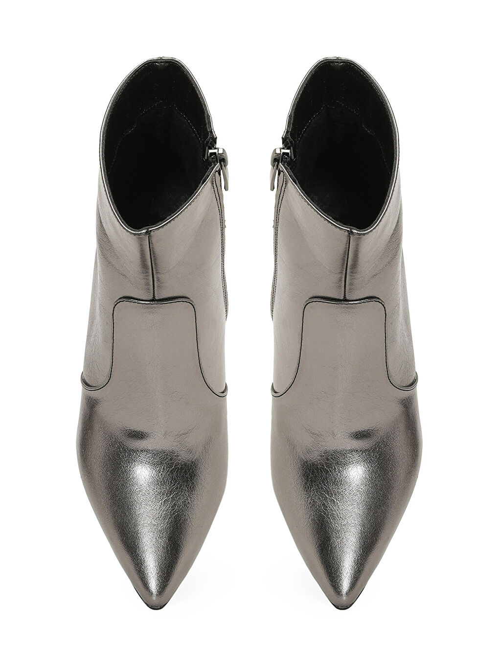 Sarı 23K-151 4PR Bronz Kadın Topuklu Bot-3