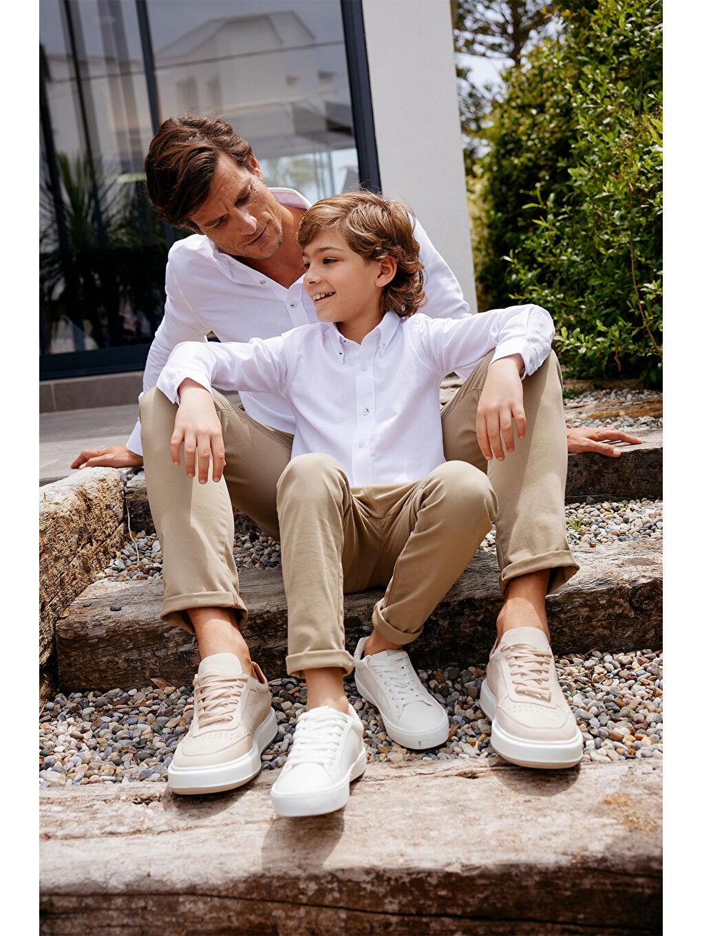 Erkek Bej Slim Fit Dar Kesim Pamuklu Esnek Yan Cep Rahat Chino Pantolon-1