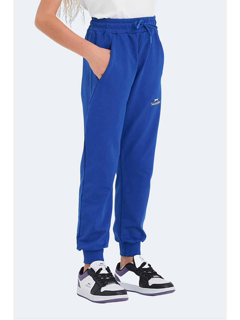 SLAZENGER LEGY Unisex Çocuk Eşofman Altı Saks Mavi